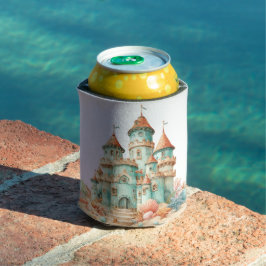 PORTA-LATA CASTELOS DE AREIA VERDES E LARANJAS ENGRAÇADOS E E