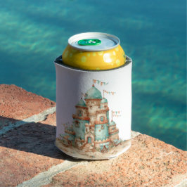 PORTA-LATA CASTELOS DE AREIA VERDES E LARANJAS FOFOS E EXCÊNT
