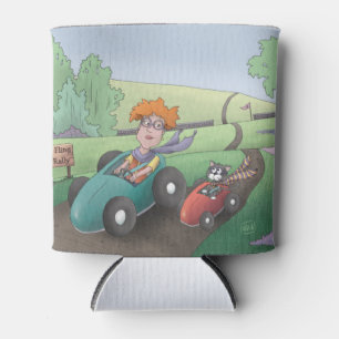 Porta-lata Cat Lady Road Rally pode resfriar