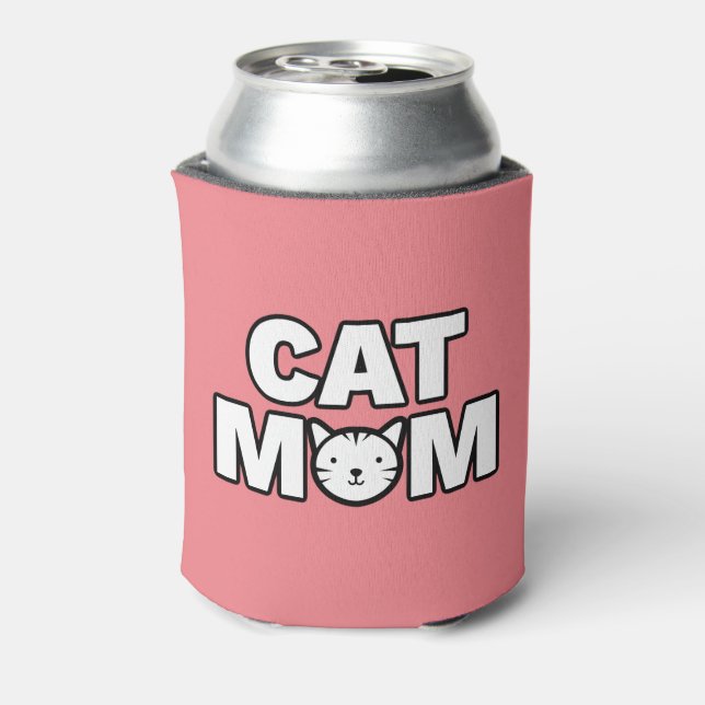 Porta-lata CAT MOM Can Cooler (Rosa) (Can Back)