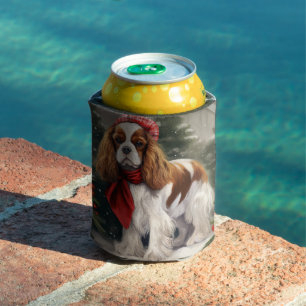Porta-lata Cavalier King Charles Spaniel Cachorro Natal