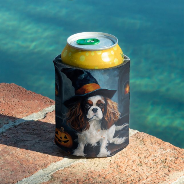 Porta-lata Cavalier King Pumpkins Halloween Scary (Piscina in situ)