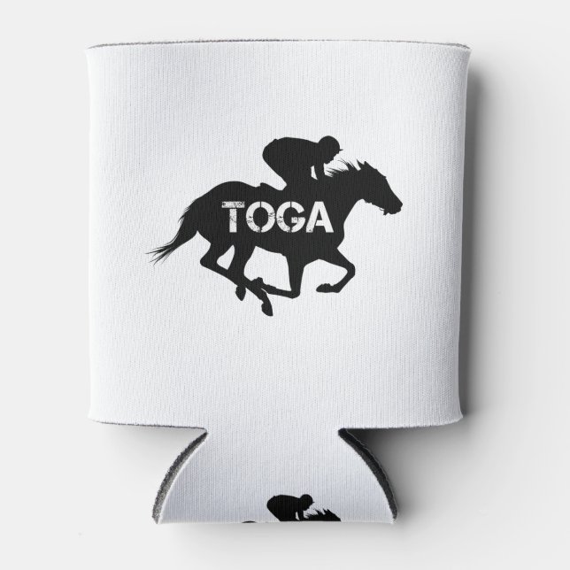 Porta-lata Cavalo de Corrida de Primaveras Saratoga (Frente)