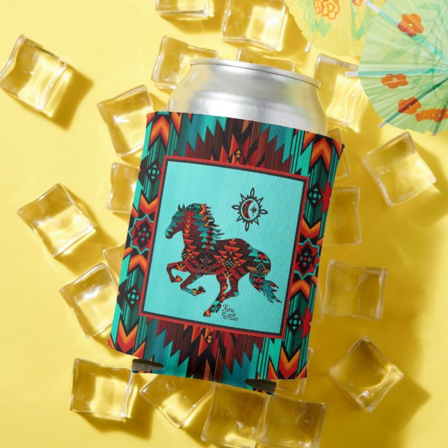 Porta-lata Cavalo do Sudoeste pode Mais Frio (Verão in situ)