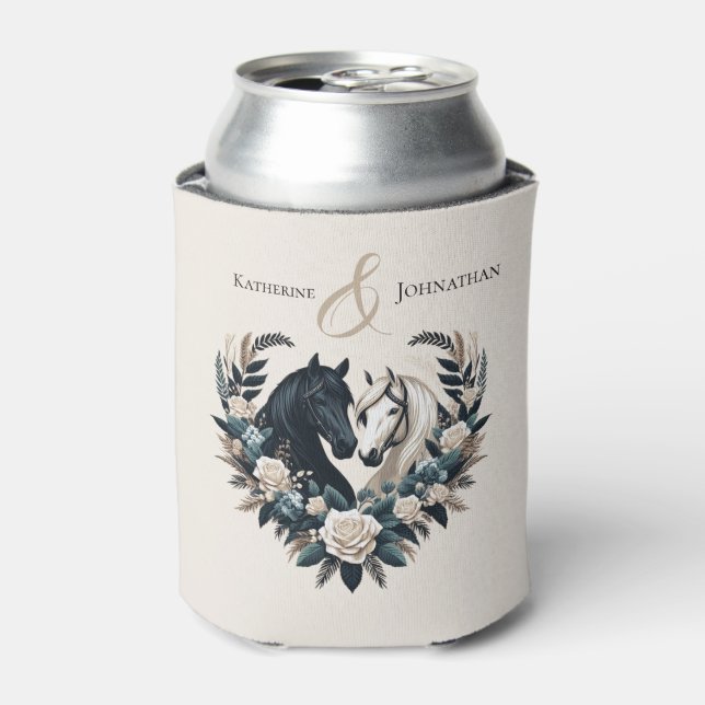 Porta-lata Cavalos de Casamento no Amor (Can Front)