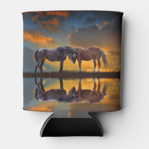 Porta-lata Cavalos do Sudoeste em Água do Pôr do Sol