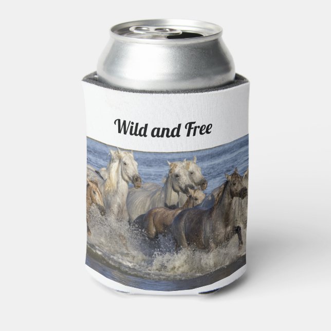 Porta-lata Cavalos galopando na água (Can Back)