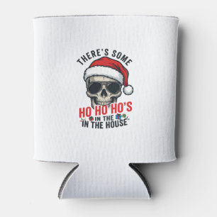 Porta-lata Caveira de Natal Ho Ho Ho Humor Design