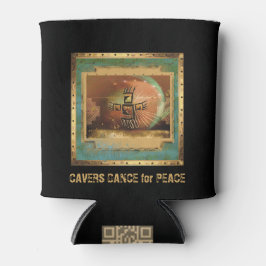 Porta-lata Cavers Dance for Peace Elegant Black Can Cooler an