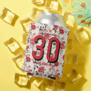 Porta-lata Celebração de Aniversário Temática Rosa Inspirada