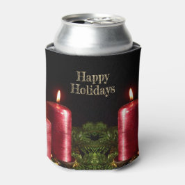 Porta-lata Celebração de Natal Velas Vermelhas Férias de Inve