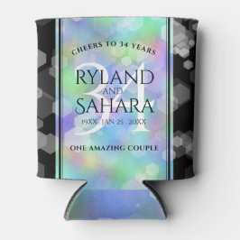 Porta-lata Celebração do 34º aniversário de casamento da Opal