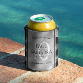 Porta-lata Celebração do Aniversário de Casamento de 10 Tin