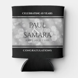 Porta-lata Celebração do Aniversário de Casamento de 10 Tin