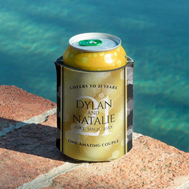 Porta-lata Celebração do Aniversário de Casamento de Brass da (Piscina in situ)