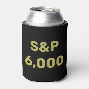 Porta-lata Celebração do Índice de Bolsas de Nível S&P 6.000