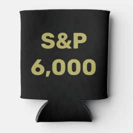 Porta-lata Celebração do Índice de Bolsas de Nível S&P 6.000