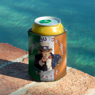 Porta-lata Celebração Irlandesa Americana do Tio Sam