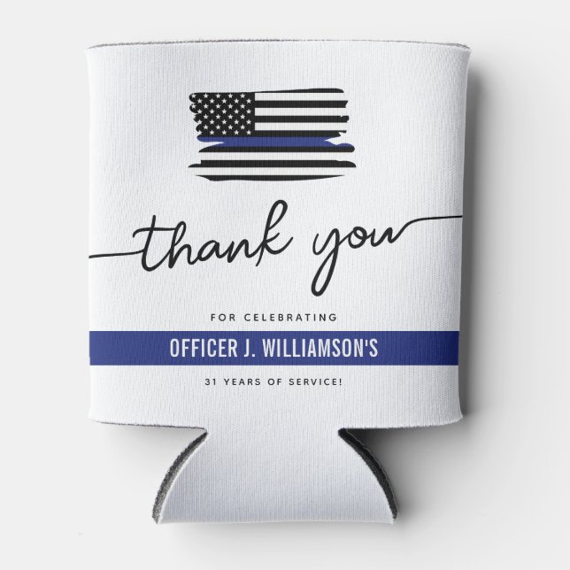 Porta-lata Celebração Personalizada de Reforma Policial (Frente)