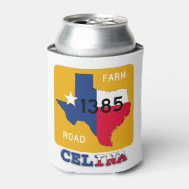 Porta-lata Celina, TX, FM1385 Rd & Texas Longhorn Can Cooler