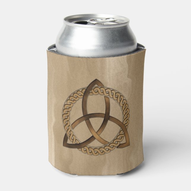 Porta-lata Celtic Triquetra Trinity Knot Can Cooler (Can Front)