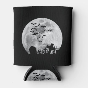 Porta-lata Cemitério da Lua Cheia de Halloween Morcegos Assus