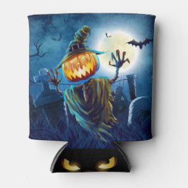 Porta-lata Cena Assustadora do Halloween (5) Pumpkin