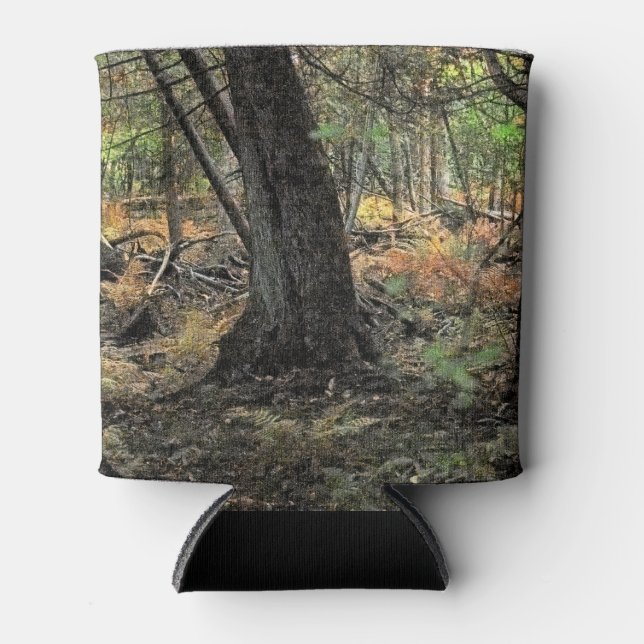 Porta-lata Cena da floresta do outono (Frente)