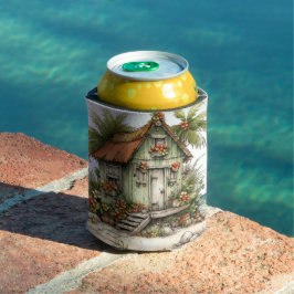 PORTA-LATA CENA DE PRAIA DE VERÃO ENGRAÇADA E EXCÊNTRICA