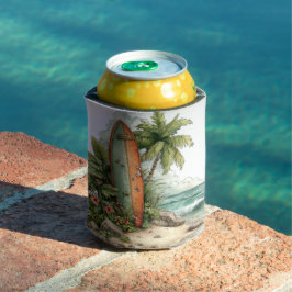 PORTA-LATA CENA DE PRAIA DE VERÃO FOFA E EXCÊNTRICA