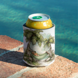 PORTA-LATA CENA DE PRAIA DE VERÃO FOFA E EXCÊNTRICA