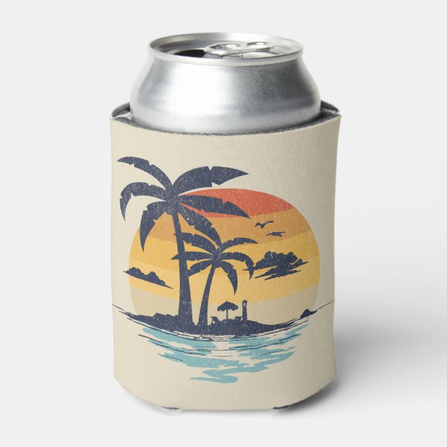 Porta-lata Cena tropical de verão (Can Front)