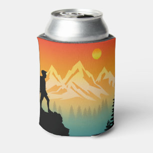 Porta-lata Cenário Florestal Montanhoso de Caminhada na Natur