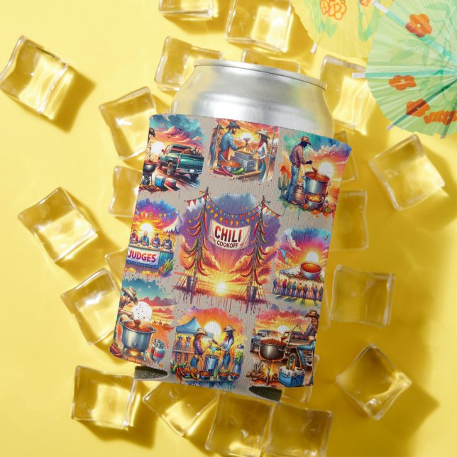 Porta-lata Cenas de Cookoff de Chili Ocidental 1 (Verão in situ)