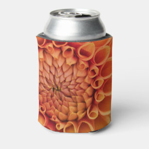 Porta-lata Center Orange Dahlia Flower