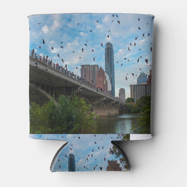 Porta-lata Centro da Ponte do Congresso Austin Texas BATS (Frente)