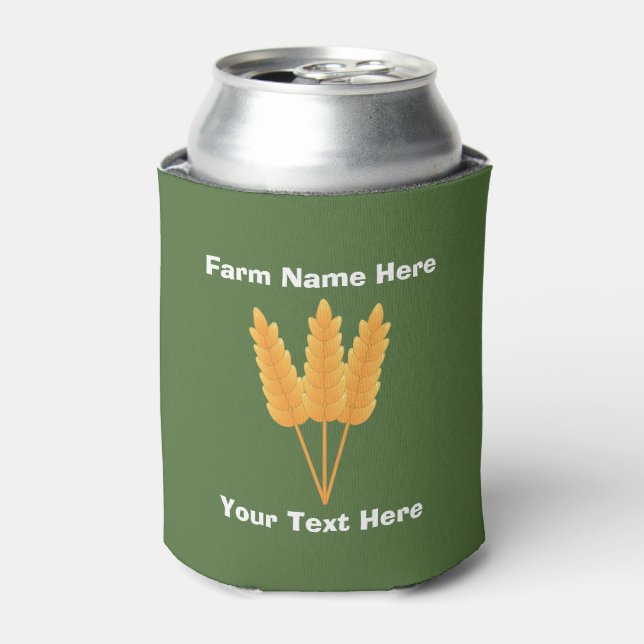 Porta-lata Cerveja de Fazenda Personalizada (Can Front)