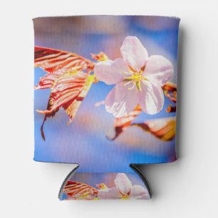 Porta-lata Céu Azul Rosa Sakura Flor