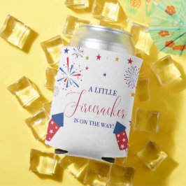 Porta-lata chá de fraldas de fogos de artifício da Independên