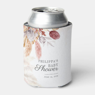 Porta-lata Chá de fraldas de Script Terracotta Pampas Grass