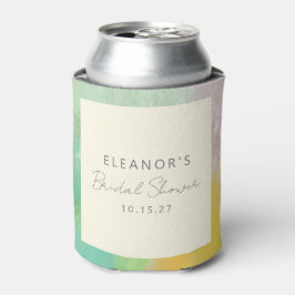 Porta-lata Chá de Noiva Abstrato Moderno em Aquarela Personal