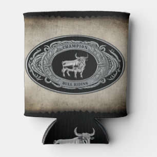 Porta-lata Champion Rodeo Bull Riding Country Western Belt