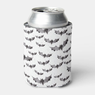 Porta-lata Chapéu Branco e Preto-Branco Bats Halloween