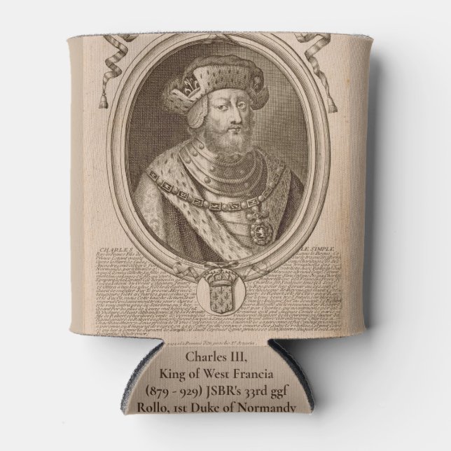 Porta-lata Charles III e Rollo Can Cooler (Frente)