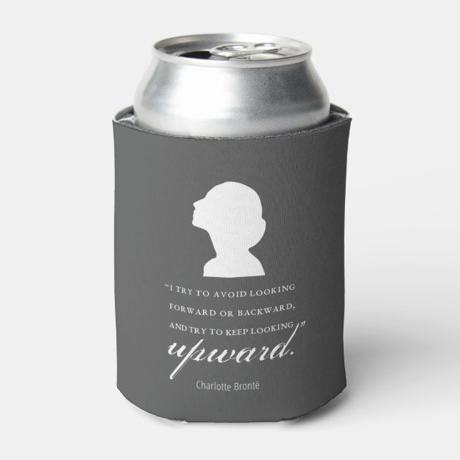 Porta-lata Charlotte Bronte - Continue Olhando Para Cima - Pr (Can Front)
