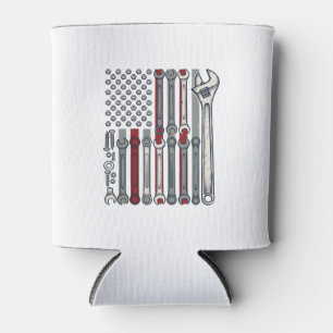 Porta-lata Chave de Mecânico Bandeira Desenho Vetorial de Gra