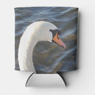 Porta-lata Chave de resfriamento personalizada do Swan Branco