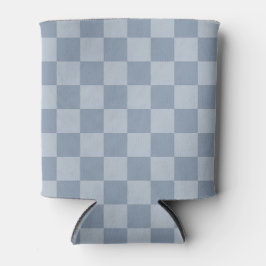 Porta-lata Checkerboard azul empoeirado