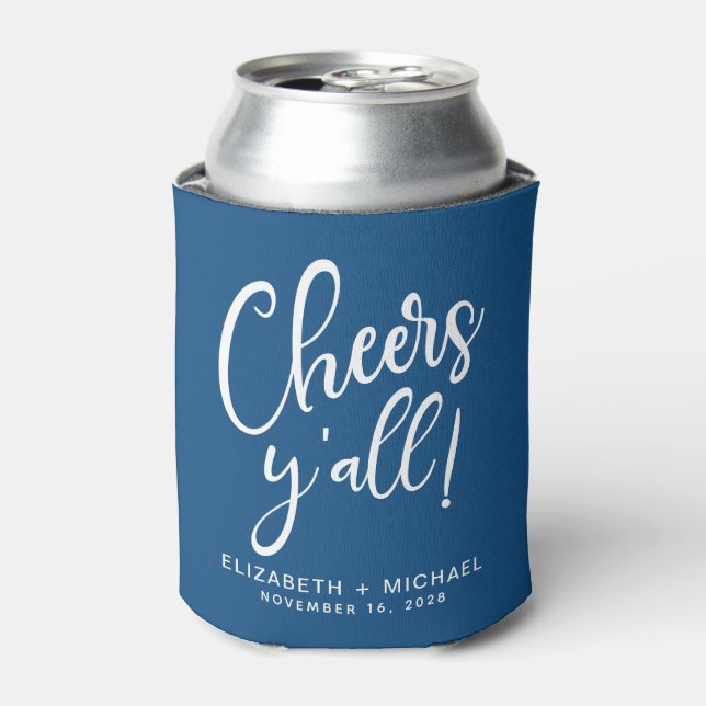Porta-lata Cheers Blue Wedding (Can Front)