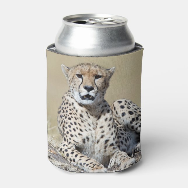 Porta-lata Cheetah na foto de Masai Mara no Quênia (Can Front)
